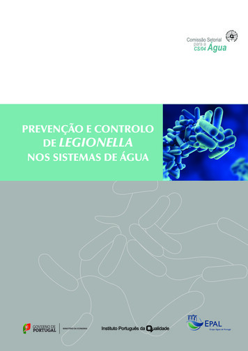 Prevenção E Controlo De Legionella Nos Sistemas De Água - Ipq