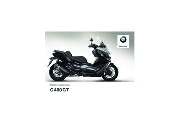 Rider'smanual C400GT - BMW Motorrad