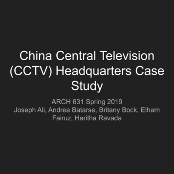 China Central Television (CCTV) Headquarters Case Study