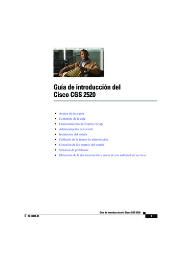 Guía De Introducción Del Cisco CGS 2520