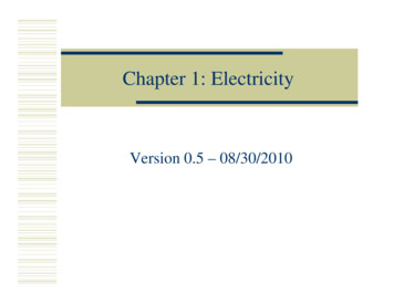 Chapter 1: Electricity - Oakton