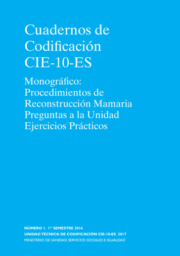 Cuadernos De Codii Cación CIE-10-ES