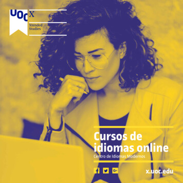 Cursos De Idiomas Online - UOC X