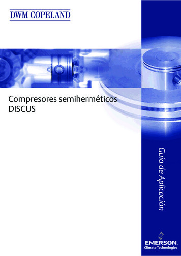 Compresores Semiherméticos DISCUS - Emerson