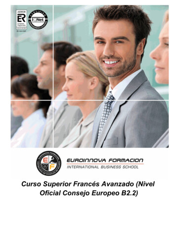 Curso Superior Francés Avanzado (Nivel Oficial Consejo Europeo B2.2)