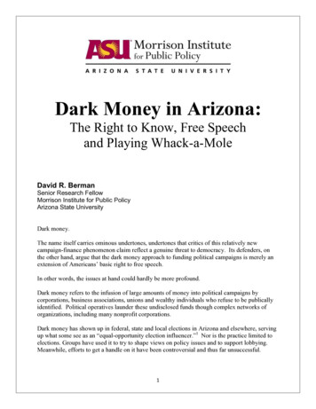 Dark Money In Arizona - Morrisoninstitute.asu.edu