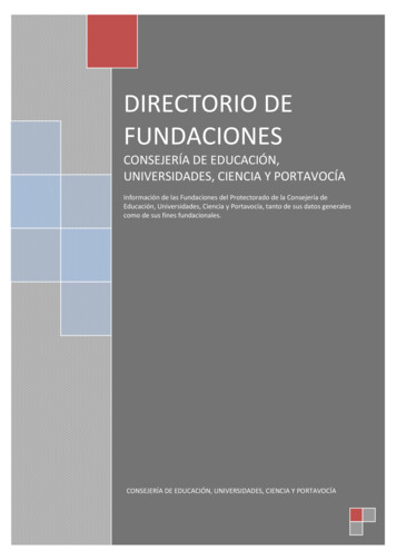 FUNDACIÓN GIL GAYARRE DIRECTORIO DE - Comunidad De Madrid