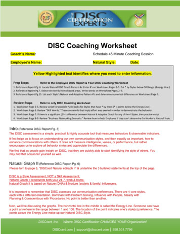 DISC Coaching Worksheet