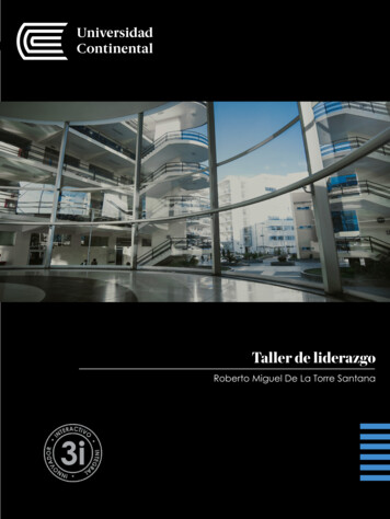Taller De Liderazgo - Repositorio.continental.edu.pe