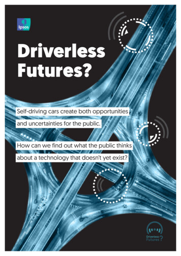 Driverless Futures? The Future Of Mobility - Ipsos