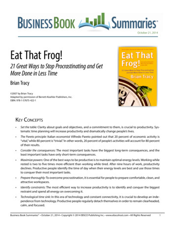 Eat That Frog! - CBMC Executive Business Forums