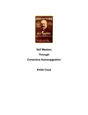 Self Mastery Through Conscious Autosuggestion Emile Coué