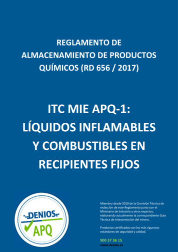 ITC MIE APQ-1: LÍQUIDOS INFLAMABLES Y COMBUSTIBLES EN . - Storyblok
