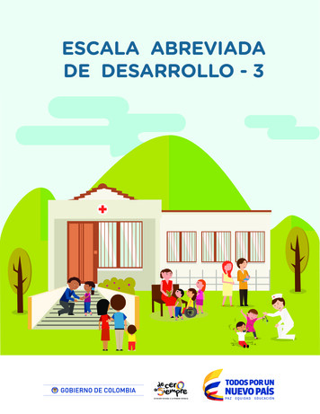 ESCALA ABREVIADA DE DESARROLLO - 3 - Minsalud.gov.co