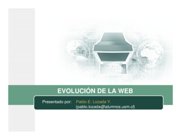 EVOLUCIÓN DE LA WEB - Universidad Técnica Federico Santa María
