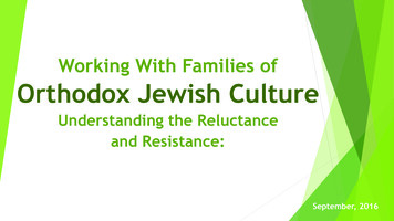 Working With Families Of Orthodox Jewish Culture - Center For Child Welfare
