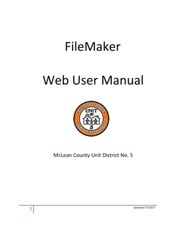 FileMaker Web User Manual 7-7-2017 - McLean County Unit District No. 5