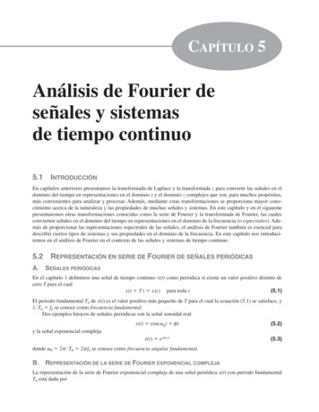 Análisis De Fourier De Señales Y Sistemas De Tiempo Continuo