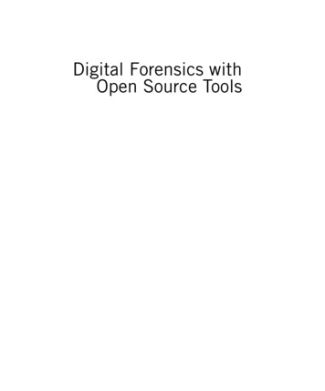 Digital Forensics With Open Source Tools - Elsevier