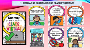 1: RUTINAS DE NORMALIZACIÓN CLASES VIRTUALES - Colegio Isabel Riquelme