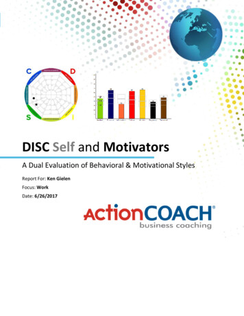 DISC Self And Motivators - ActionCOACH Lisboa