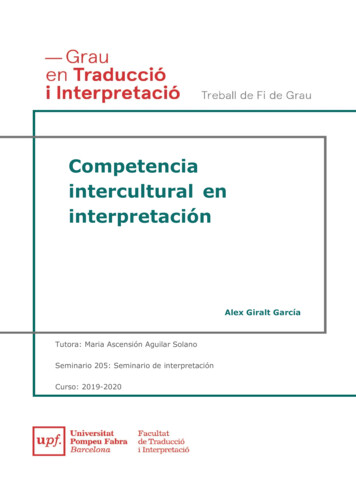 Competencia Intercultural En Interpretación