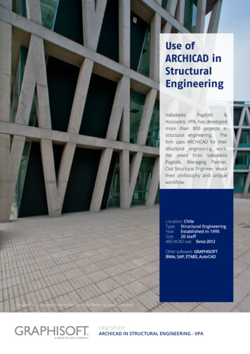 Use Of ARCHICAD In Structural Engineering - Graphisoft