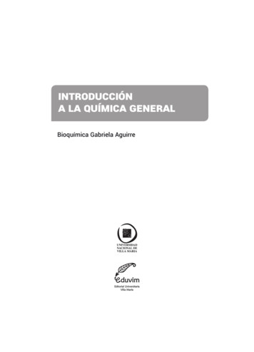 INTRODUCCIÓN A LA QUÍMICA GENERAL - Hygea Ediciones