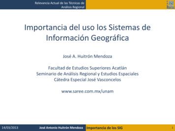 Importancia Del Uso Los Sistemas De Información Geográfica