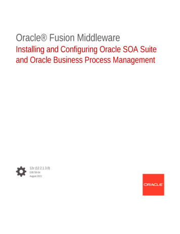 Installing And Configuring Oracle SOA Suite And Oracle Business Process .