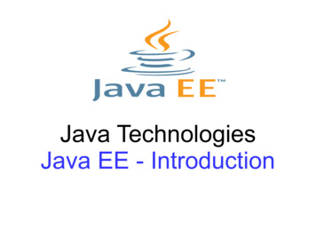 Java Technologies Java EE - Introduction - Alexandru Ioan Cuza University