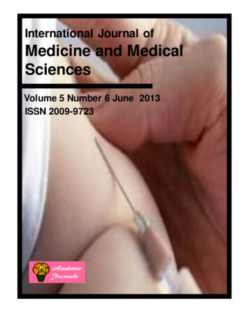 Medicine And Medical - Academic Journals