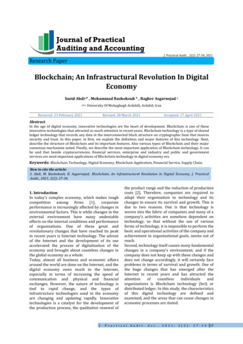 Blockchain; An Infrastructural Revolution In Digital Economy