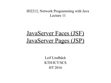IV1201, JavaServer Faces, JavaServer Pages - Kth.se