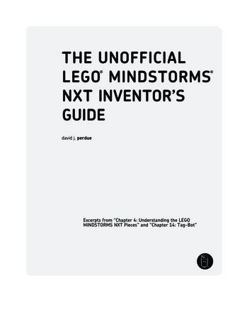 THE Unofficial LEgo MindsTorms NxT InvEnTor's GUidE - Robotshop