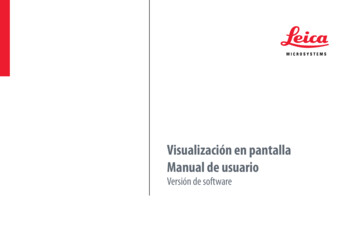 Visualización En Pantalla Manual De Usuario