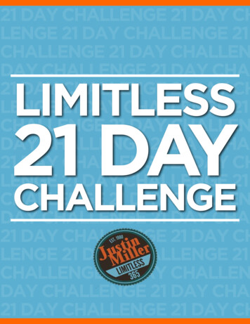 21 Day Challenge 21 Day Chal- Lenge 21 Day Challenge 21 Day Challenge .