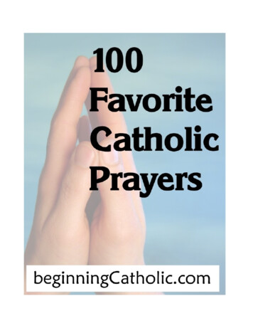 100 Favorite Catholic Prayers - BeginningCatholic 
