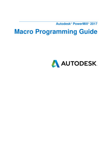 Autodesk PowerMill 2017 Macro Programming Guide
