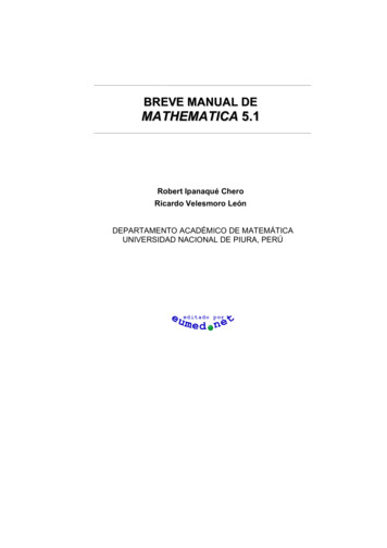 Breve Manual Mathematica - UJI