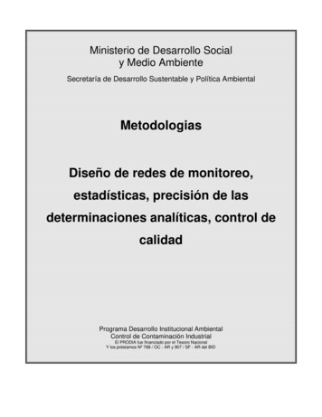 Metodologias Diseño De Redes De Monitoreo, Estadísticas, Precisión De .