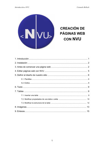 Creación De Páginas Web Nvu - Uv