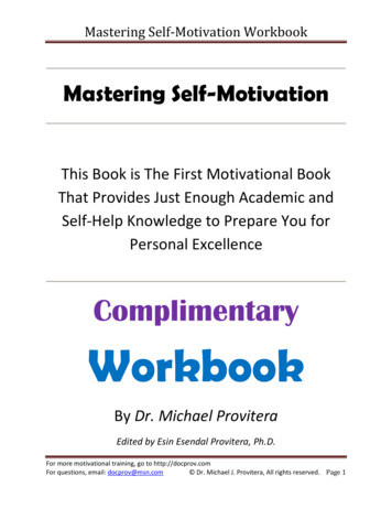 Mastering Self-Motivation Workbook