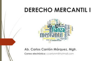 DERECHO MERCANTIL I - Ecotec