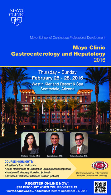 Mayo Clinic Gastroenterology And Hepatology 2016
