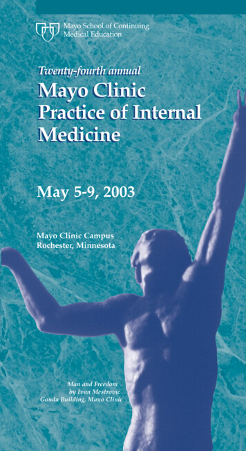 Twenty-fourth Annual Mayo Clinic Practice Of Internal Medicine