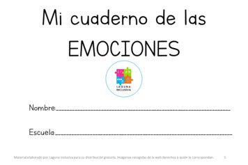 Mi Cuaderno De Las EMOCIONES - Colegio-merino.edu.mx