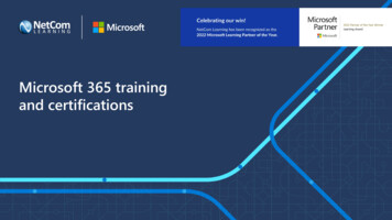 Microsoft 365 Training And Certifications - NetCom Learning