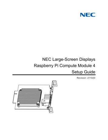 NEC Compute Module 4 Setup Guide - Sharp NEC Display S