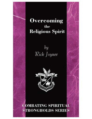 Overcoming The Religious Spirit Ebook - KBABIZ 